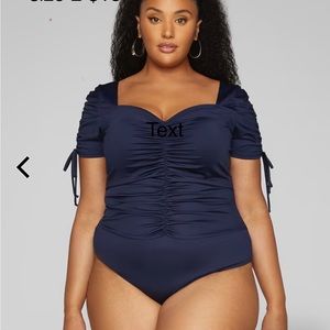 Nwt Fashion to figure navy bodysuit size 2